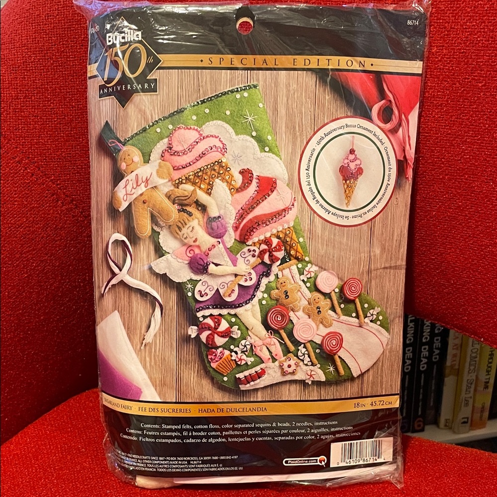 Bucilla 150th Anniversary “Sugarland Fairy” 18” Stocking Kit